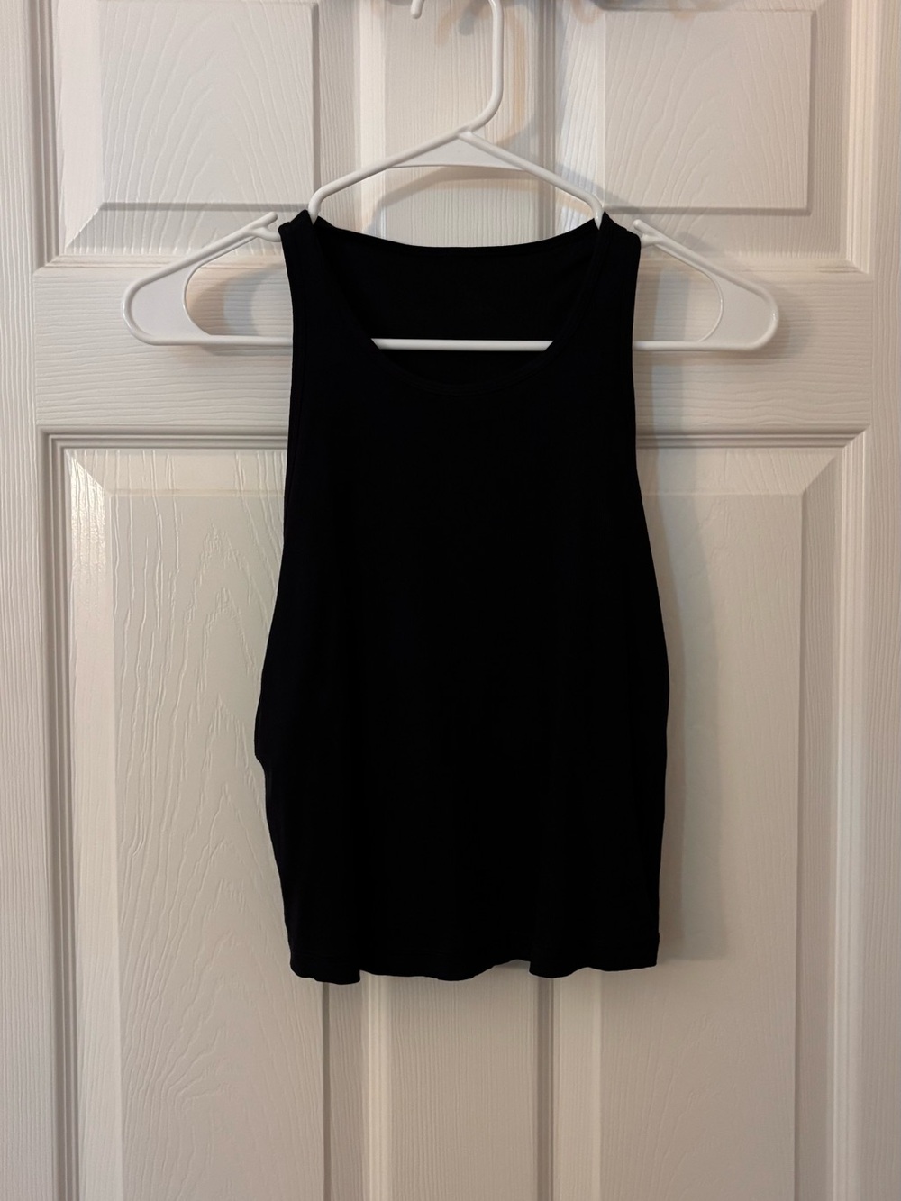 Vuori Black Ribbed Tank Top